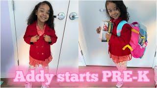 Adelyna's first day in school!!!!