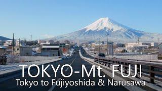 4K Scenic Drive | Central Tokyo to Mt. Fuji (Fujiyoshida City & Narusawa Village)