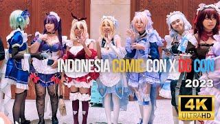 INDONESIA COMIC CON X DG CON 2023 - JAKARTA | Walking Tour 4K Ultra HD