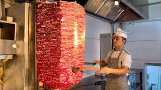 100-150 Kilo Fleisch jeden Tag für Shawarma | Dönerzentrum Nummer eins in Taschkent
