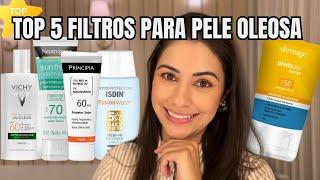 Top 5 Melhores Protetores Solares para Pele Mista, Oleosa e Acneica | Os meus preferidos!!