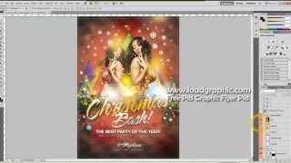 Psd Graphics Christmas Template Bash Party Flyer
