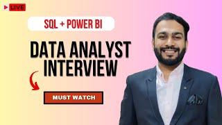 Data Analyst Live Mockup Interview | Power BI & SQL Interview Questions Revealed | Episode 4