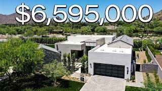 Touring a $6,595,000 MODERN MANSION in Paradise Valley Arizona With an Elevator