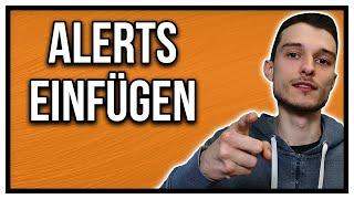 OBS Studio Alerts einfügen & testen Tutorial deutsch