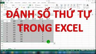 Tự Học Excel | Bài 2: Các Cách Đánh Số Thứ Tự Trong Excel