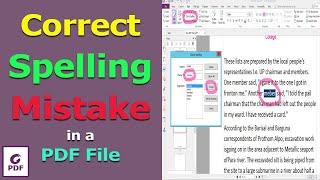 How to correct spelling mistake in a PDF File in Foxit PhantomPDF