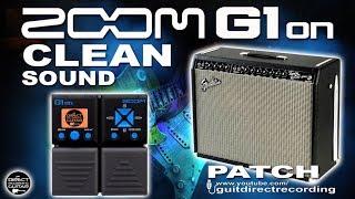 ZOOM G1on CLEAN SOUND G1xon for Direct PA use or Direct Recordings