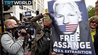 Assange extradition hearing: Assange appears in court via video link