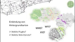 QGIS - Hintergrundkarten einfügen - OSM, PlugIn HCMGIS WebMapService und Webdienste wie Basemap.de