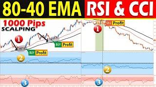  80-40 EMA SCALPING with CCI & RSI Filter (The Only "TREND TRADING STRATEGY" You Will Ever Need)