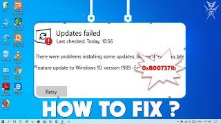 [Solved] How to fix Windows Update Error 0x8007371b Windows 10 update failed