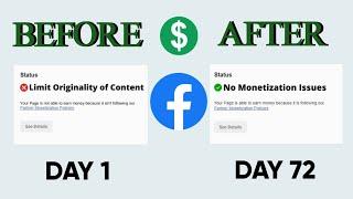 How to remove limited originality of content on Facebook page #facebookmonetization #loc