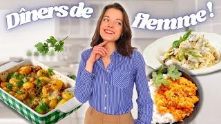 Dîners équilibrés de flemme | recettes faciles, rapides et petit budget !