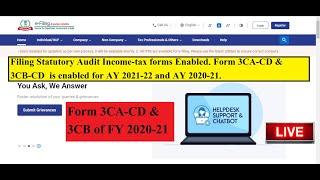 Tax Audit Forms of FY 2020-21|Form 3CA-CD & 3CB| AY 2021-22 & 2020-21 || RG CONSULTING || RAVI GUPTA