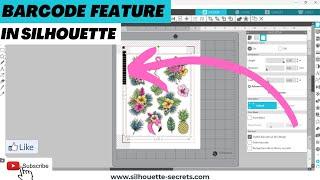 Barcode Print and Cut feature in Silhouette Studio