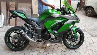 Ninja 1000 (Z1000SX) With Acrapovic Headers & Austin Racing Exhaust  GP1R Grapgite Tip.