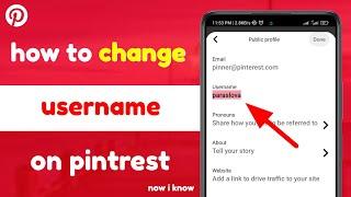 How to Change Pinterest Username 2023