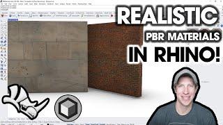 How to Set Up PBR MATERIALS in Rhino!