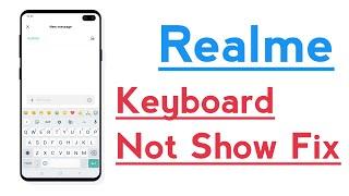 Realme Phone Keyboard Not Show Problem Solve