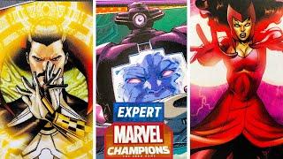 The Mystics SCARLET WITCH & DR. STRANGE team-up against Expert ZOLA in MARVEL CHAMPIONS