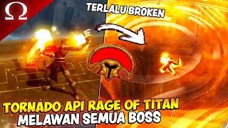 TORNADO API DARI RAGE OF TITAN MELAWAN SEMUA BOSS !! - God Of War 2 (VERY HARD)