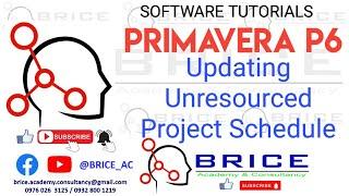 PRIMAVERA P6 UPDATING THE PROJECT SCHEDULE WITHOUT RESOURCES