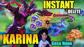 New Buffed Karina, Insane Damage Buff - Karina Best Build 2021 Gameplay By Gosu Hoon- Mobile Legends