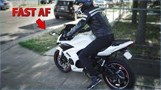 The CHINESE ELECTRIC SPORTBIKE is FAST [FIRST RIDE after Mods]