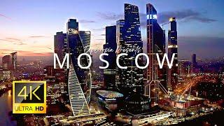 Moscow, Russia  in 4K ULTRA HD 60 FPS by Drone