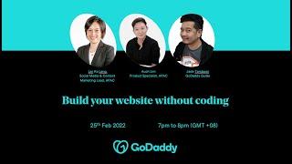 GoDaddy Webinar: Build your website without coding