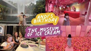 VLOG: Andi's BIRTHDAY at Singapore + Museum of ICE CREAM | Andi Manzano