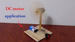 how to make a SIMPLE FAN FROM DC MOTOR AND ICE CREAM STICKS