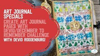 Create Art Journal Pages/ December to Remember Challenge