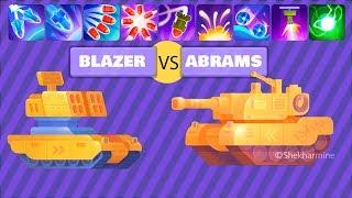 Tank Stars Gameplay | BLAZER vs ABRAMS MAX LEVEL