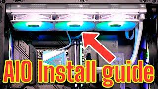 How to install a 360MM AIO Liquid cooler Ft. MSI MAG Coreliquid I360