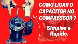 Como ligar capacitor no compressor de ar condicionado?