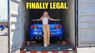 Taking Delivery of My R34 Skyline GTR in the USA (Officially Legal in USA)