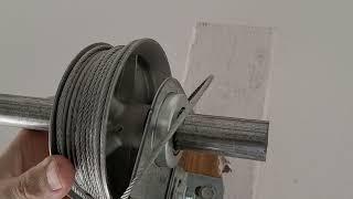 Man Tips - Garage Door Cable Loose/Off Pulley - 10 minute fix