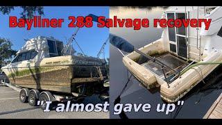 Saving the Bayliner 288 - Episode 1 Rescue and recovery