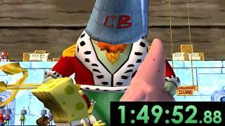 I tried speedrunning The SpongeBob Movie Game and broke it constantly