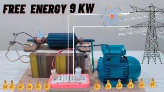 How To Get 9 KW Free Energy From Transformer And Rotor | New Experiment | Diy