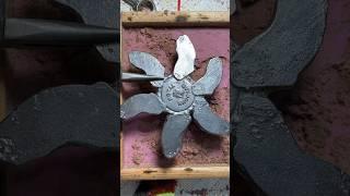 How to make fan blades with metal casting  #2023 #fix #metalcasting #smartidea #sandcasting  #diy