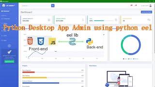 Python Desktop App Admin using python eel