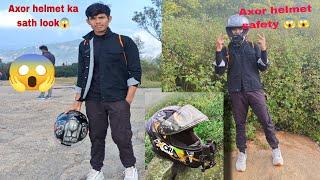 ns200 ka sath axor ka helmet matching 