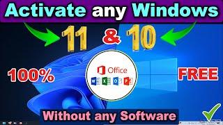 How to Activate Windows 10 & Windows 11 for FREE | 100% Remove Water Mark (No Software Needed) 2025