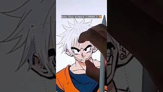 Trying Tiktok art Gojo Goku sukuna ️️ mix character #gojo #goku #sukuna #tiktok #art