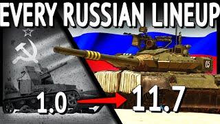 ONE Match With EVERY RUSSIAN LINEUP (War Thunder)