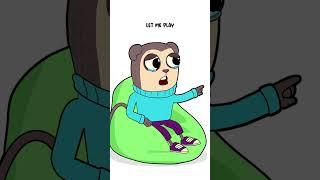 Little Brothers Always Get Their Way! (Animation Meme) #shorts
