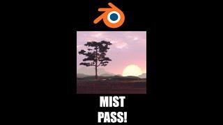 How to Use the Mist Pass In Blender #shorts #b3d